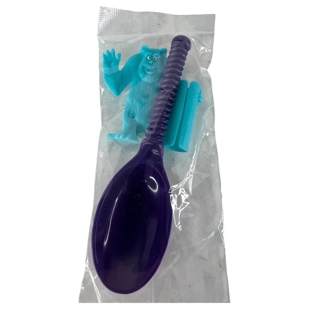 Disney Monsters Inc. Sulley Spinninh Spoon Set Of 2 Kelloggs New Unopened Sealed